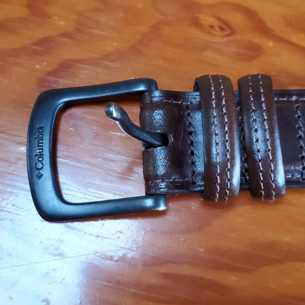Columbia Brown Leather Belt Size 42